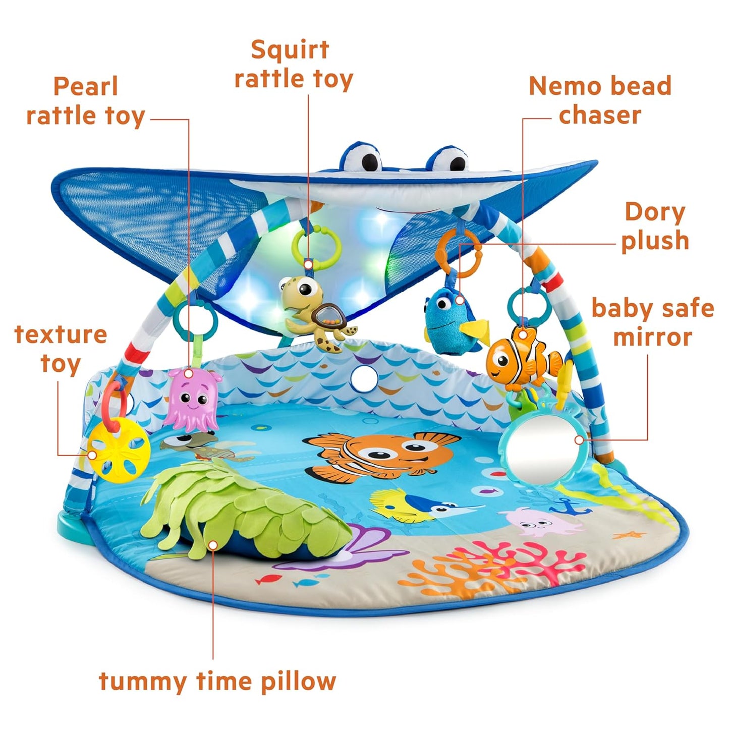 Bright Starts Disney Finding Nemo Ocean Lights & Music Gym