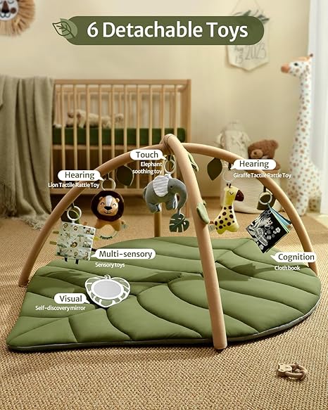 BlissLeaf Baby Play Gym & Activity Mat