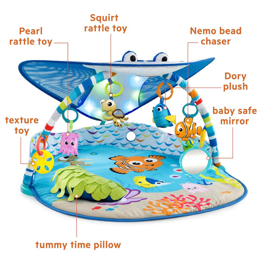 Bright Starts Disney Finding Nemo Ocean Lights & Music Gym