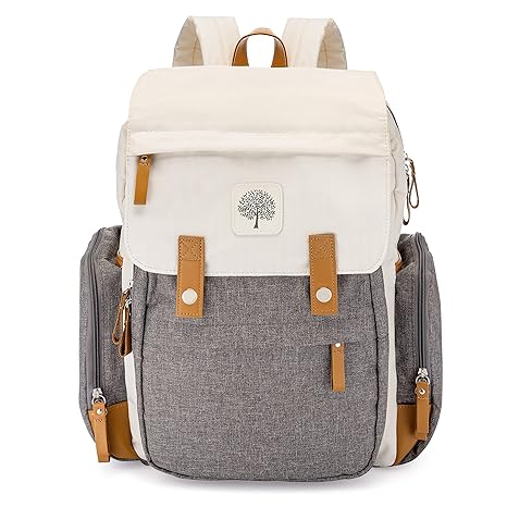 Parker Baby Diaper Backpack - Birch Bag (Cream)